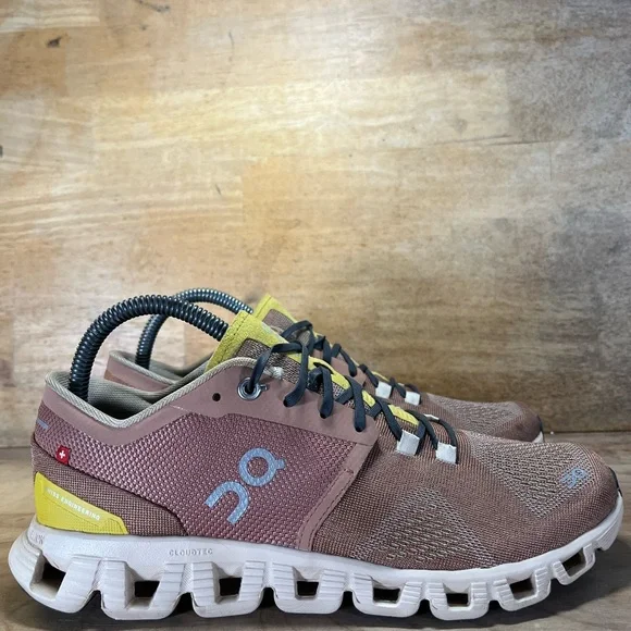 On Cloud X REFLECTIVE Womens Size 8.5 Running Shoes Sneakers Mocha Brown Sand - Picture 1 of 12